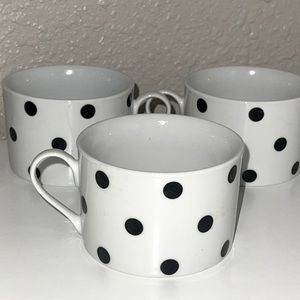 Vintage polka dotted cups